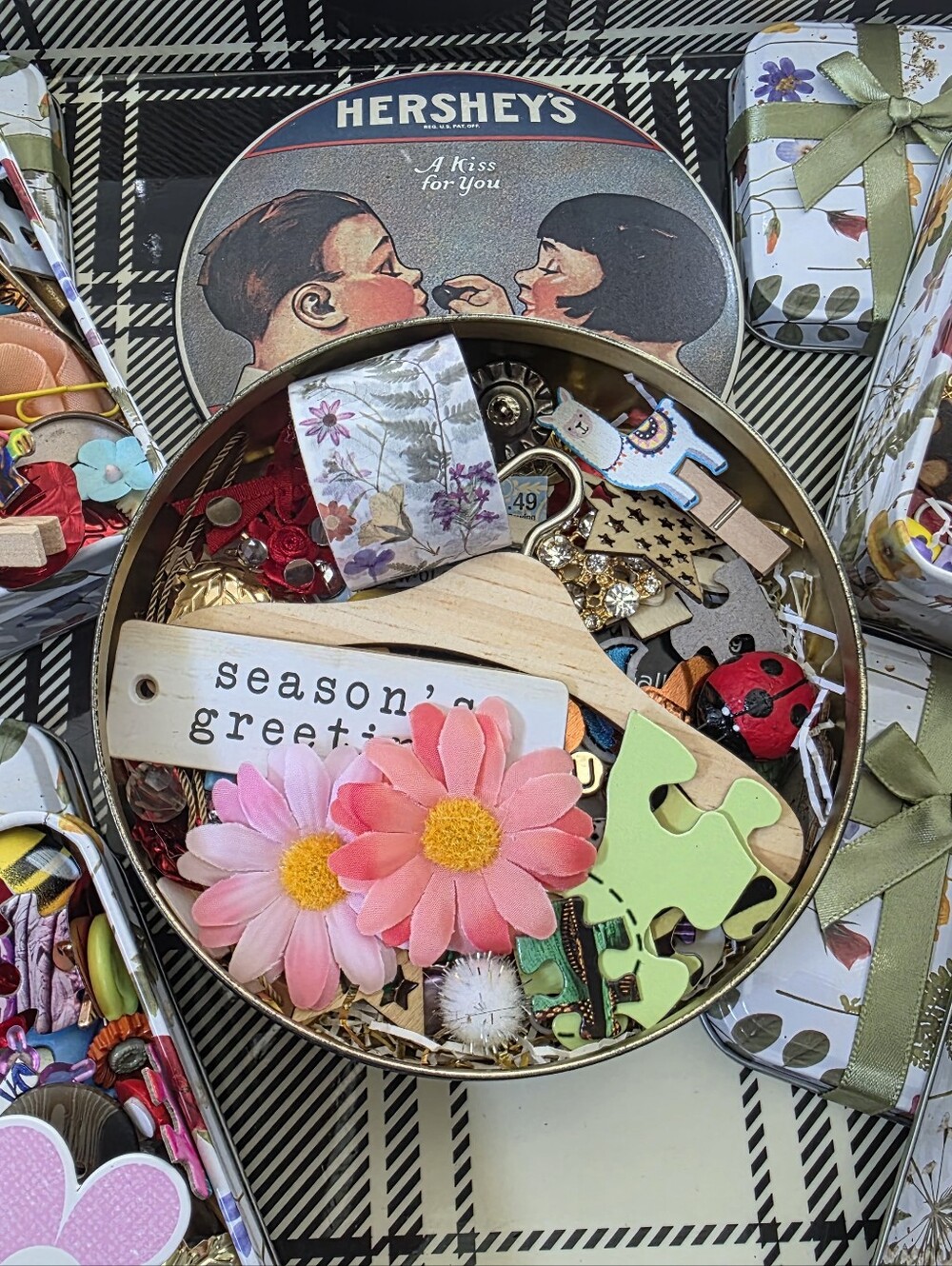 Mystery Junk Journal Assorted  Embellishment Mix